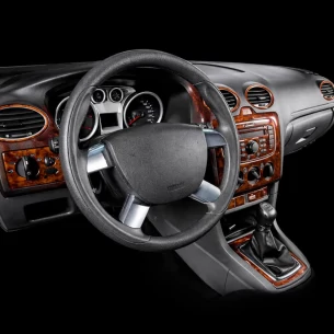 Ford Focus 10.2010 3D Interior Dashboard Trim Kit Dash Trim Dekor 19-Parts