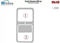 Honda Element 2008-UP Overhead Console Interior BD Dash Trim Kit - 1 - Interior Dash Trim Kit Honda Element 2008-UP Overhead Console Interior BD Dash Trim Kit - 1 - Interior Dash Trim Kit