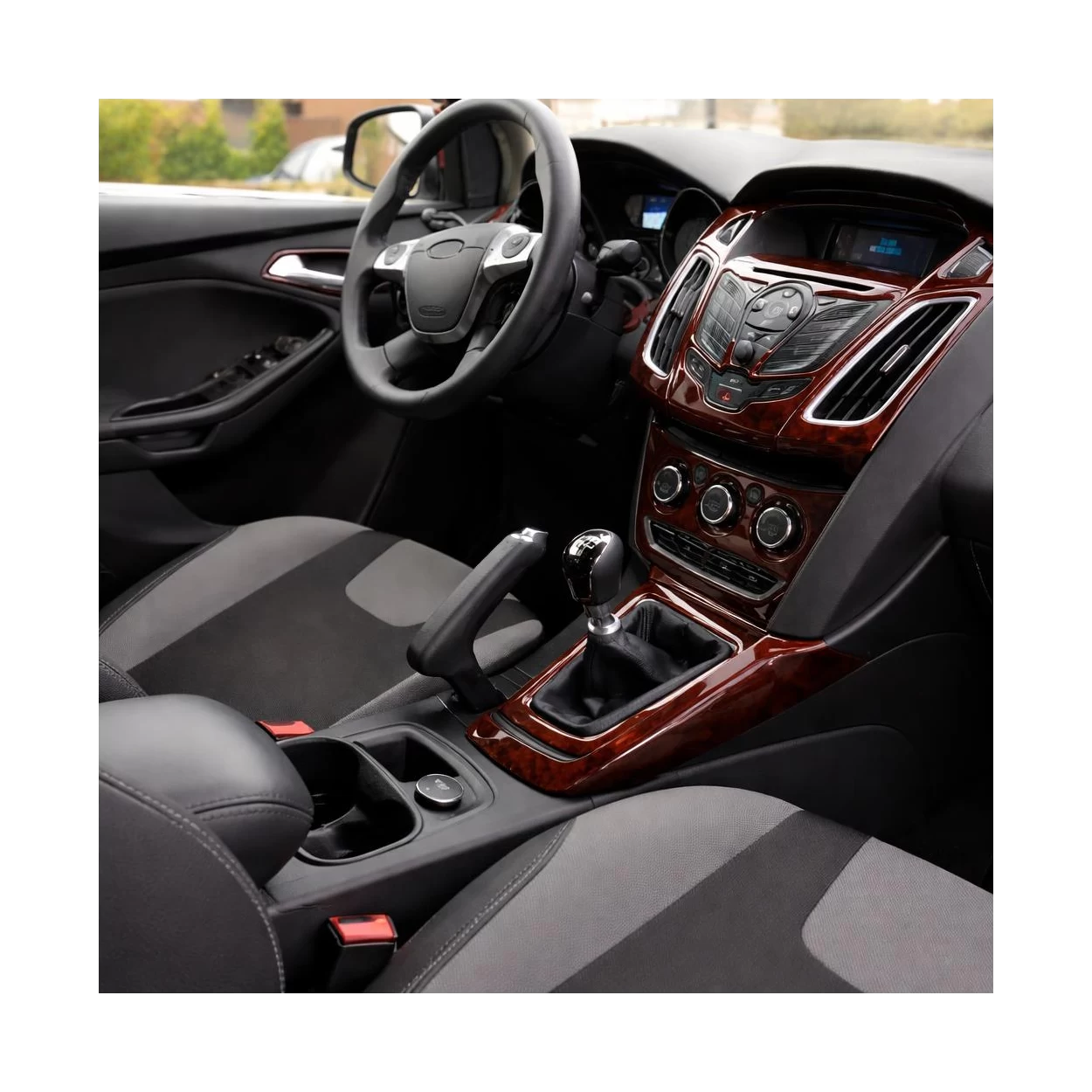 Ford Focus 2012-UP Full Set, 6 Audio-Speakers, Aircondition, Automatic Gearbox, Not Fits with Radio SONY Interior BD Dash Trim K