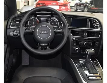 Audi A4 B8 Typ 8K 2009-2015 3D Interior Dashboard Trim Kit Dash Trim Dekor 3-6-Parts - 2 - Interior Dash Trim Kit