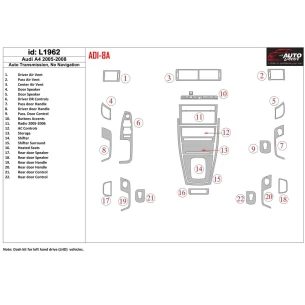 Audi A4 2005-2008 Automatic Gearbox Interior BD Dash Trim Kit