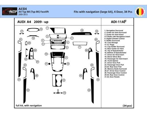 Chrysler Compass 01.07-01.10 3M 3D Car Tuning Interior Tuning Interior Customisation UK Right Hand Drive Australia Dashboard Tri