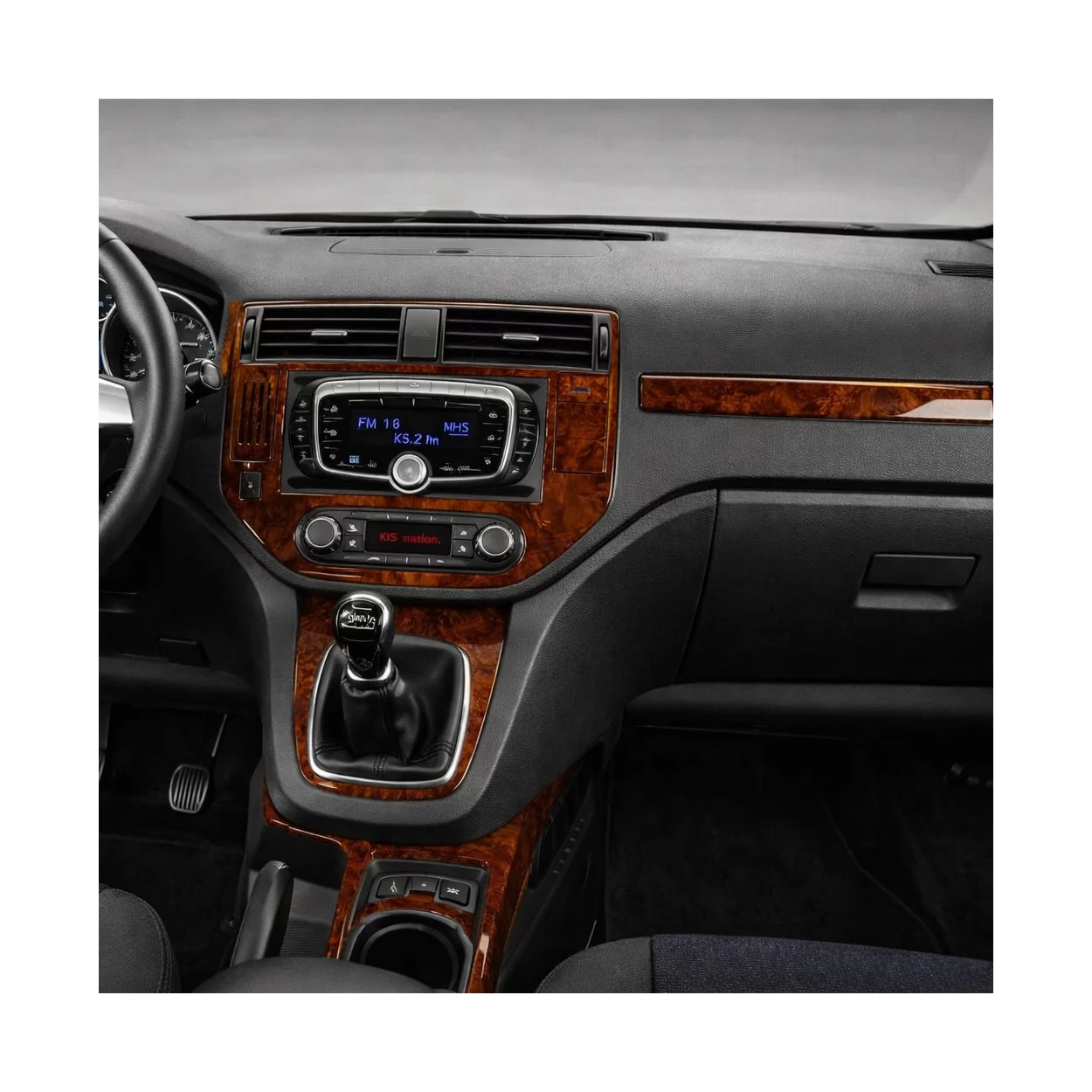 Ford Kuga I 2008-2013 3D Interior Dashboard Trim Kit Dash Trim Dekor 12-Parts