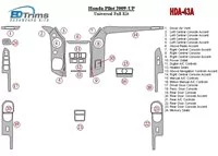 Honda Pilot 2009-UP Universal Full Set Interior BD Dash Trim Kit - 1 - Interior Dash Trim Kit Honda Pilot 2009-UP Universal Full Set Interior BD Dash Trim Kit - 1 - Interior Dash Trim Kit