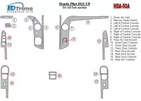 Honda Pilot 2012-UP Interior BD Dash Trim Kit - 1 - Interior Dash Trim Kit