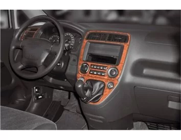 Honda Stream 04.01-12.05 3D Interior Dashboard Trim Kit Dash Trim Dekor 4-Parts - 1 - Interior Dash Trim Kit
