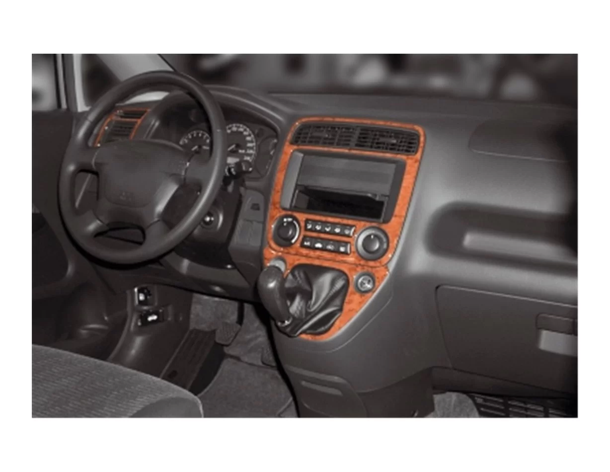 Honda Stream 04.01-12.05 3D Interior Dashboard Trim Kit Dash Trim Dekor 4-Parts - 1 - Interior Dash Trim Kit