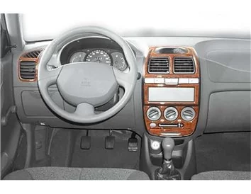 Hyundai Accent 01.01-12.05 3D Interior Dashboard Trim Kit Dash Trim Dekor 14-Parts - 1 - Interior Dash Trim Kit