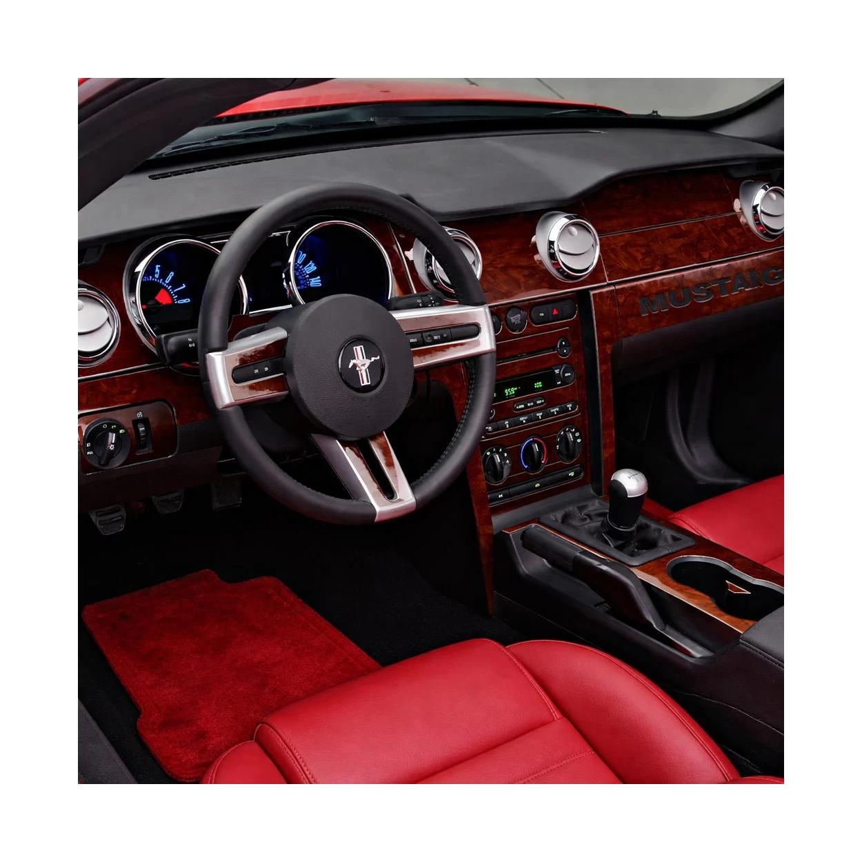 Ford Mustang 2005-2009 Soft roof-Coupe, Full Set Interior BD Dash Trim Kit