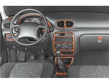 Hyundai Accent 09.94-12.00 3D Interior Dashboard Trim Kit Dash Trim Dekor 9-Parts - 1 - Interior Dash Trim Kit