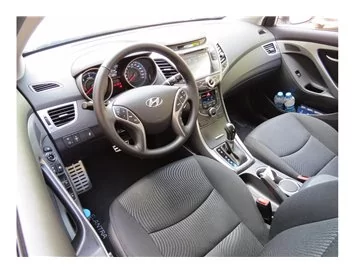 Hyundai Elantra 01.2012 3D Interior Dashboard Trim Kit Dash Trim Dekor 10-Parts - 1 - Interior Dash Trim Kit