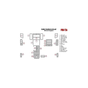 Ford Taurus 2010-UP Interior BD Dash Trim Kit