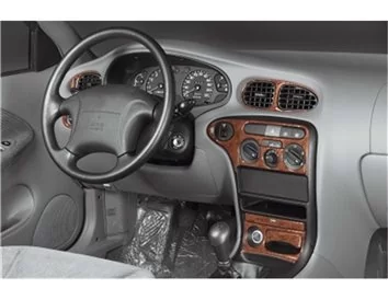 Hyundai Elantra 01.99-07.00 3D Interior Dashboard Trim Kit Dash Trim Dekor 13-Parts - 1 - Interior Dash Trim Kit