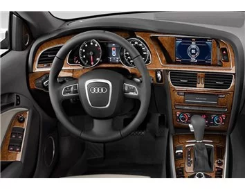 Audi A5 2008-2014 Hatchback 3D Interior Dashboard Trim Kit Dash Trim Dekor 42-Parts