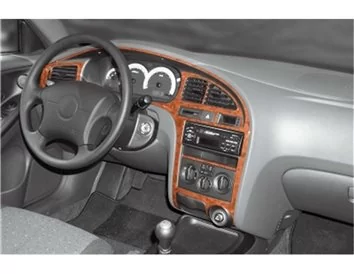 Hyundai Elantra 08.00-12.03 3D Interior Dashboard Trim Kit Dash Trim Dekor 8-Parts - 1 - Interior Dash Trim Kit