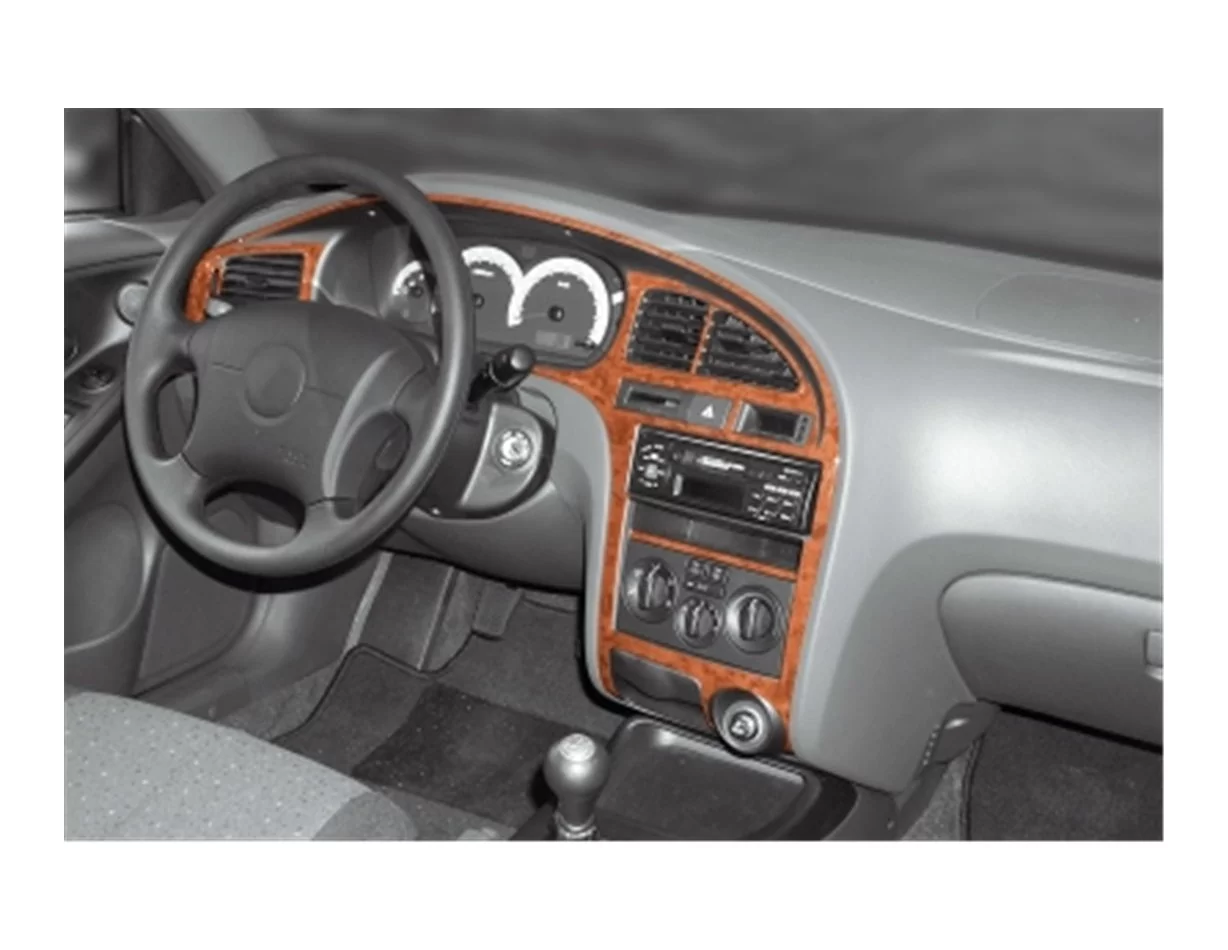Hyundai Elantra 08.00-12.03 3D Interior Dashboard Trim Kit Dash Trim Dekor 8-Parts - 1 - Interior Dash Trim Kit