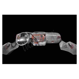 Ford Transit 03.00-08.06 3D Interior Dashboard Trim Kit Dash Trim Dekor 12-Parts
