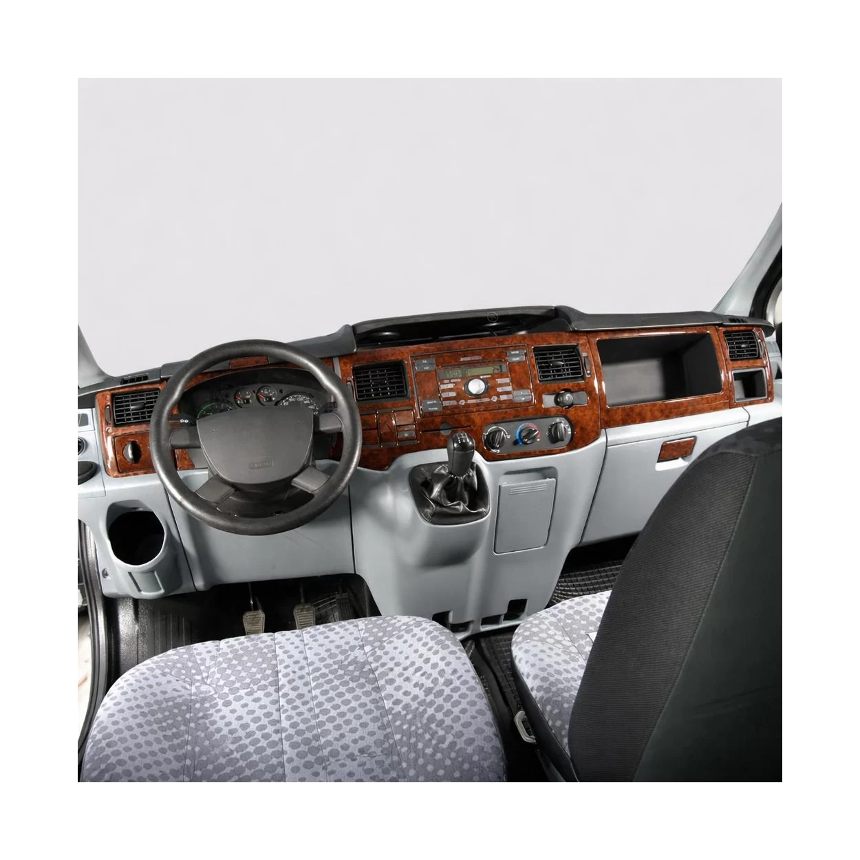 Ford Transit 09.10-01.14 3D Interior Dashboard Trim Kit Dash Trim Dekor 24-Parts