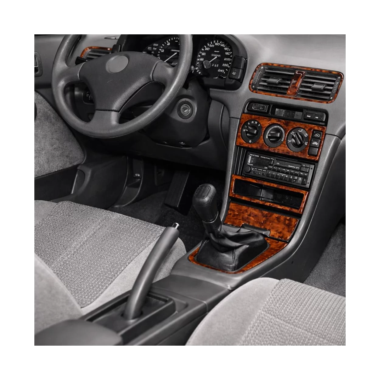 Honda Accord 06.92- 06.98 3D Interior Dashboard Trim Kit Dash Trim Dekor 11-Parts