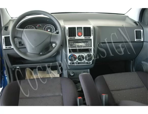 Hyundai Getz 09.02-08.05 3D Interior Dashboard Trim Kit Dash Trim Dekor 4-Parts - 1 - Interior Dash Trim Kit