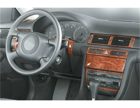 Audi A6 C5 Typ 4B 05.97-05.01 3D Interior Dashboard Trim Kit Dash Trim Dekor 12-Parts - 1 - Interior Dash Trim Kit