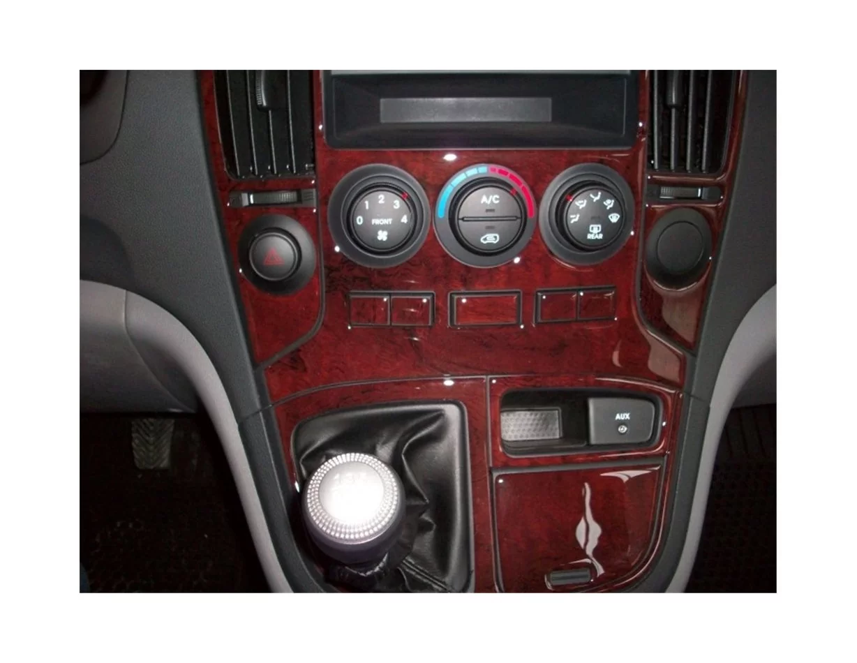 Hyundai H1 03.2008 3D Interior Dashboard Trim Kit Dash Trim Dekor 17-Parts - 1 - Interior Dash Trim Kit