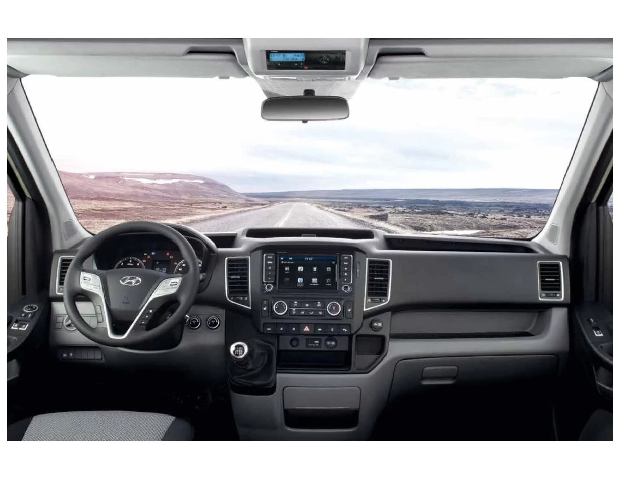 Hyundai H350 Van Solati 3D Interior Dashboard Trim Kit Dash Trim Dekor 4-Parts - 1 - Interior Dash Trim Kit