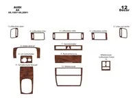 Audi A6 C5 Typ 4B 05.97-05.01 3D Interior Dashboard Trim Kit Dash Trim Dekor 12-Parts - 2 - Interior Dash Trim Kit Audi A6 C5 Typ 4B 05.97-05.01 3D Interior Dashboard Trim Kit Dash Trim Dekor 12-Parts - 2 - Interior Dash Trim Kit