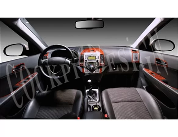 Hyundai I 30 09.2007 3D Interior Dashboard Trim Kit Dash Trim Dekor 9-Parts - 1 - Interior Dash Trim Kit