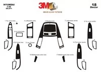 Hyundai I 30 Full Set 09.2007 3D Interior Dashboard Trim Kit Dash Trim Dekor 18-Parts - 2 - Interior Dash Trim Kit