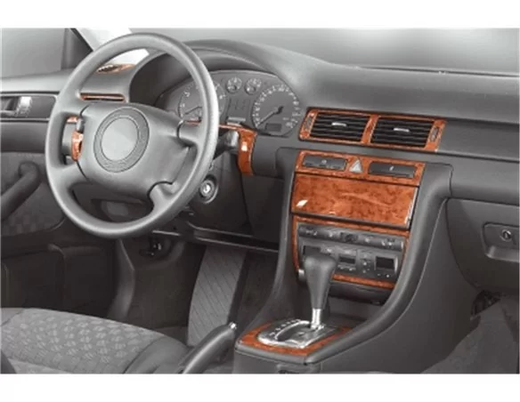 Audi A6 C5 Typ 4B 06.01-12.04 3D Interior Dashboard Trim Kit Dash Trim Dekor 14-Parts - 1 - Interior Dash Trim Kit