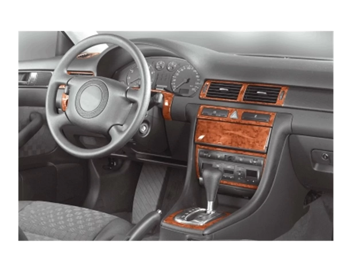 Audi A6 C5 Typ 4B 06.01-12.04 3D Interior Dashboard Trim Kit Dash Trim Dekor 14-Parts - 1 - Interior Dash Trim Kit
