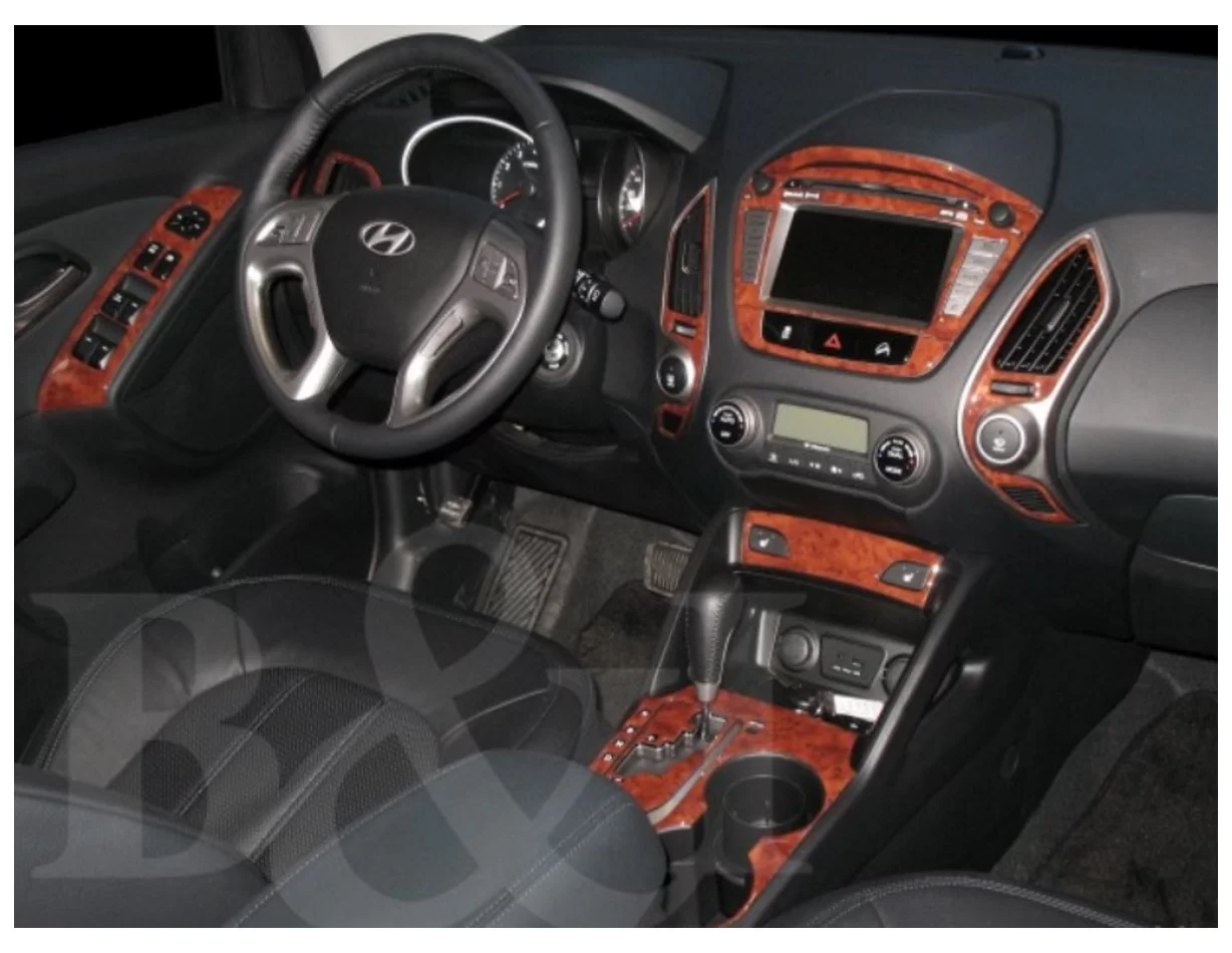 Hyundai ix35 2010-UP Basic Set, Without NAVI Interior BD Dash Trim Kit - 1 - Interior Dash Trim Kit