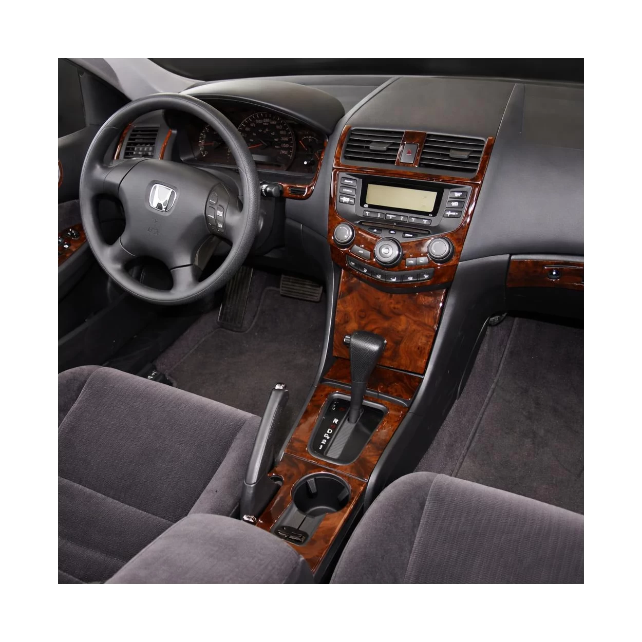 Honda Accord 2003-2007 Basic Set, Manual Gearbox A/C Control, Without NAVI system, 4 Doors Interior BD Dash Trim Kit