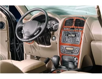 Hyundai Santafe 06.02-06.06 3D Interior Dashboard Trim Kit Dash Trim Dekor 9-Parts - 1 - Interior Dash Trim Kit