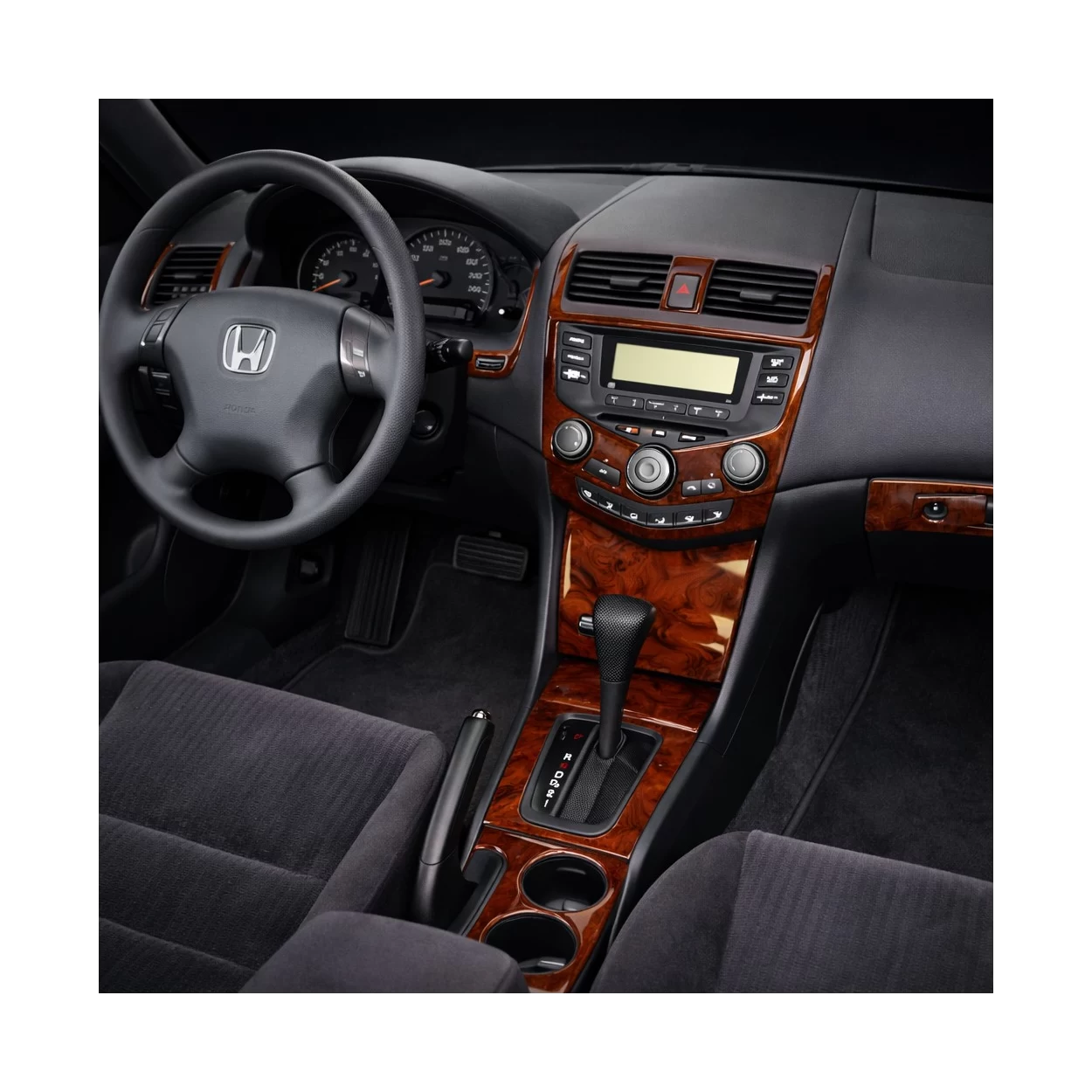 Honda Accord EX 2003-2007 Basic Set, Automatic Gear, Automatic A/C, 2 Doors Interior BD Dash Trim Kit