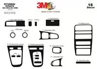 Hyundai Sonata 09.93-09.96 3D Interior Dashboard Trim Kit Dash Trim Dekor 18-Parts - 2 - Interior Dash Trim Kit Hyundai Sonata 09.93-09.96 3D Interior Dashboard Trim Kit Dash Trim Dekor 18-Parts - 2 - Interior Dash Trim Kit