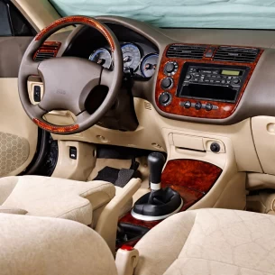 Honda Civic 04.01-06.06 3D Interior Dashboard Trim Kit Dash Trim Dekor 10-Parts