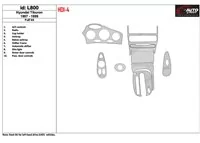 Hyundai Tiburon 1997-1999 Full Set, 10 Parts set Interior BD Dash Trim Kit - 1 - Interior Dash Trim Kit Hyundai Tiburon 1997-1999 Full Set, 10 Parts set Interior BD Dash Trim Kit - 1 - Interior Dash Trim Kit