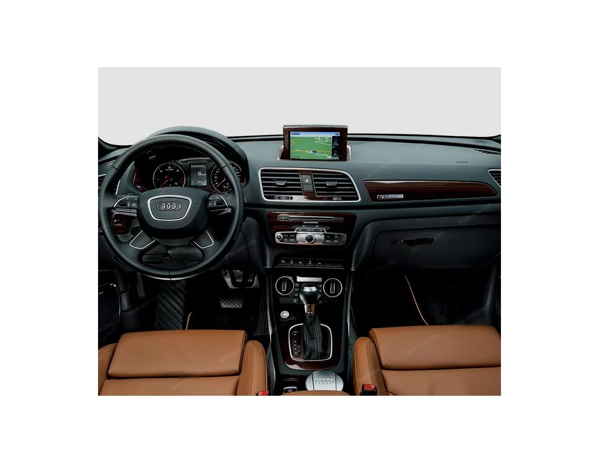 Audi Q3 ab 2015 3D Interior Dashboard Trim Kit Dash Trim Dekor 49-Parts - 1 - Interior Dash Trim Kit