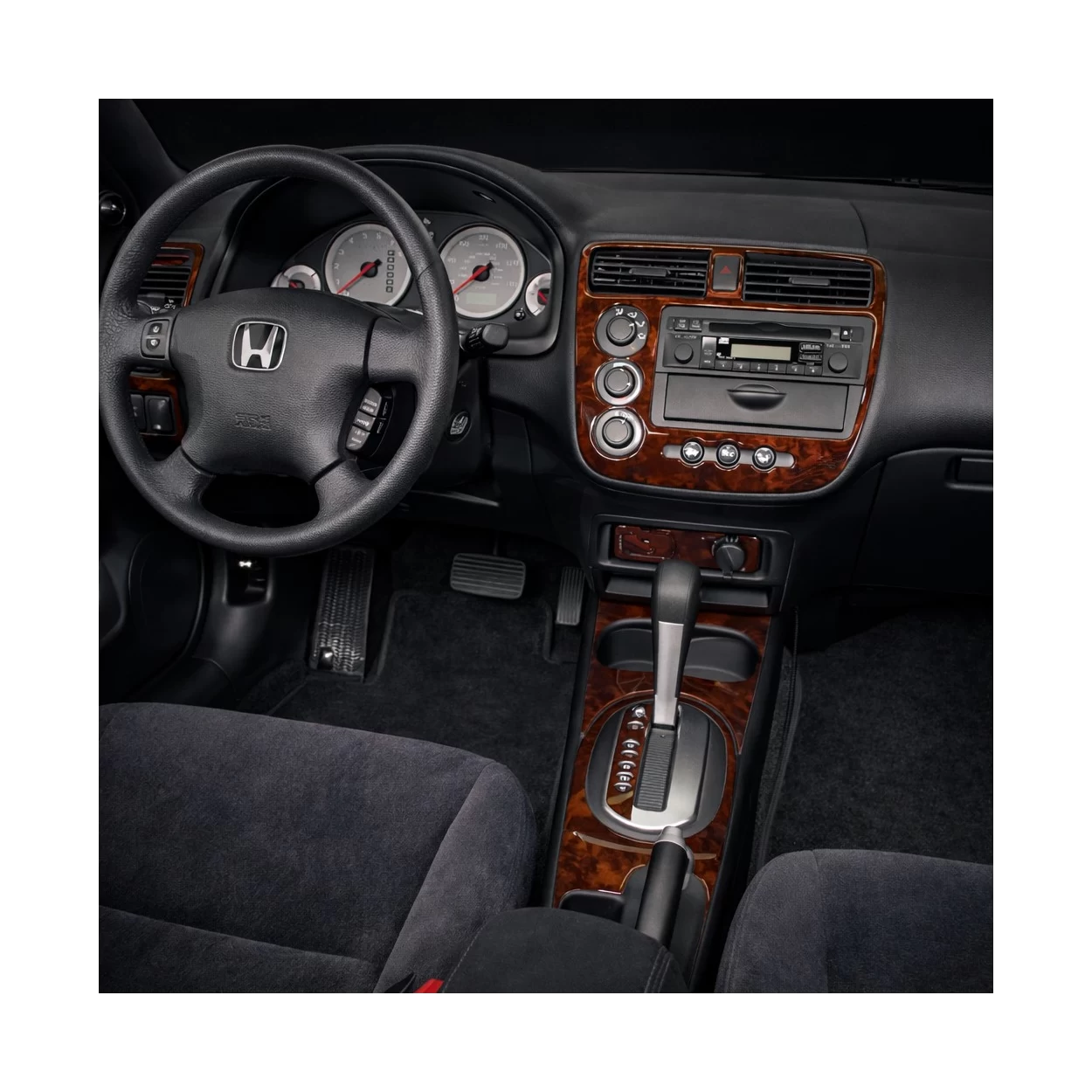 Honda Civic 2003-2005 Manual Gear Box, 2 or 4 Doors, with glowe-box Interior BD Dash Trim Kit
