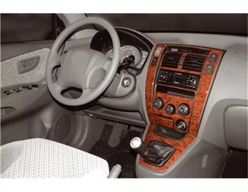 Hyundai Tucson 09.04-01.10 3D Interior Dashboard Trim Kit Dash Trim Dekor 9-Parts - 1 - Interior Dash Trim Kit