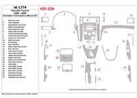 Hyundai Tucson 2006-2009 Automatic Gear, Manual Gearbox AC Control Interior BD Dash Trim Kit - 1 - Interior Dash Trim Kit Hyundai Tucson 2006-2009 Automatic Gear, Manual Gearbox AC Control Interior BD Dash Trim Kit - 1 - Interior Dash Trim Kit