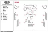 Hyundai Tucson 2014-2015 Full Set, c NAVI, Limited Model Interior BD Dash Trim Kit - 1 - Interior Dash Trim Kit Hyundai Tucson 2014-2015 Full Set, c NAVI, Limited Model Interior BD Dash Trim Kit - 1 - Interior Dash Trim Kit