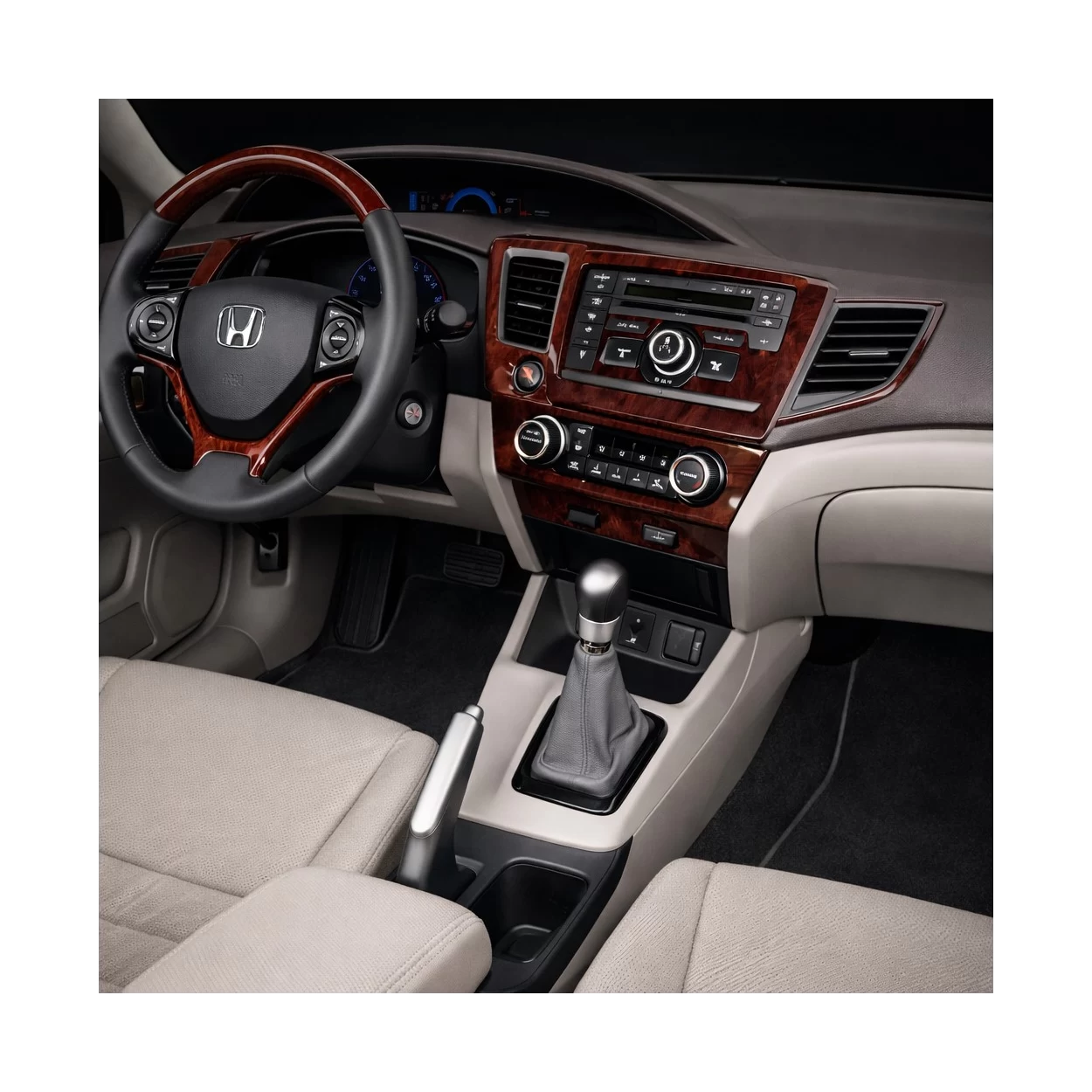 Honda Civic 2012-UP Sedan, With NAVI Interior BD Dash Trim Kit