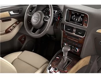 Audi Q5 2009-2017 3D Interior Dashboard Trim Kit Dash Trim Dekor 42-Parts - 1 - Interior Dash Trim Kit