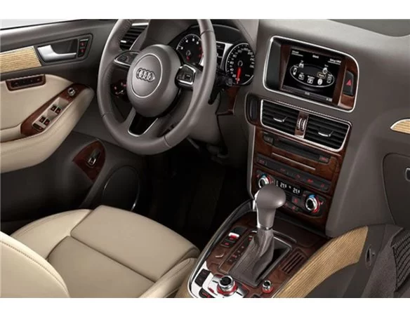 Audi Q5 2009-2017 3D Interior Dashboard Trim Kit Dash Trim Dekor 42-Parts - 1 - Interior Dash Trim Kit
