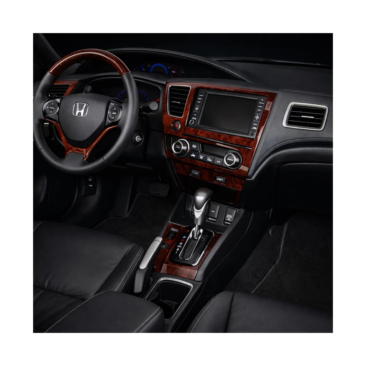 Honda Civic 2013-UP Full Set, 4 Doors, With NAVI Interior BD Dash Trim Kit