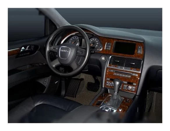 Audi Q7 2007-2014 3D Interior Dashboard Trim Kit Dash Trim Dekor 27-Parts - 1 - Interior Dash Trim Kit