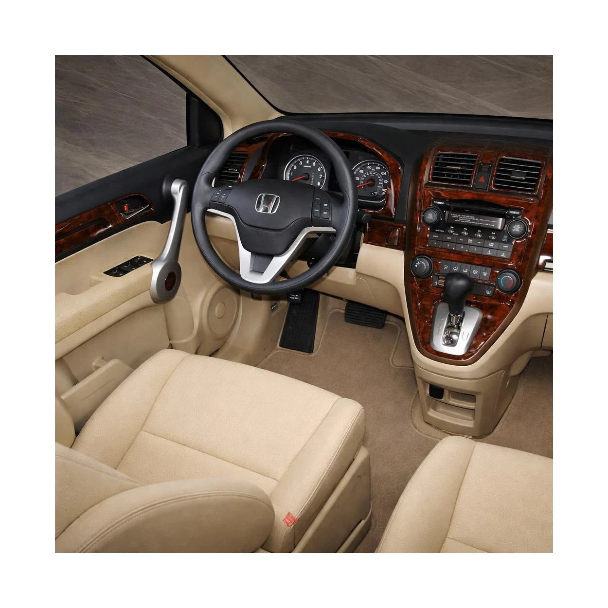 Honda CR-V 2007-2009 Basic Set, With NAVI,with Heated Seats Interior BD Dash Trim Kit